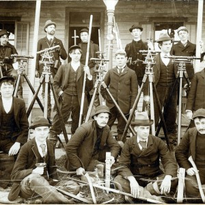 Students in a mining engineering course from 1890